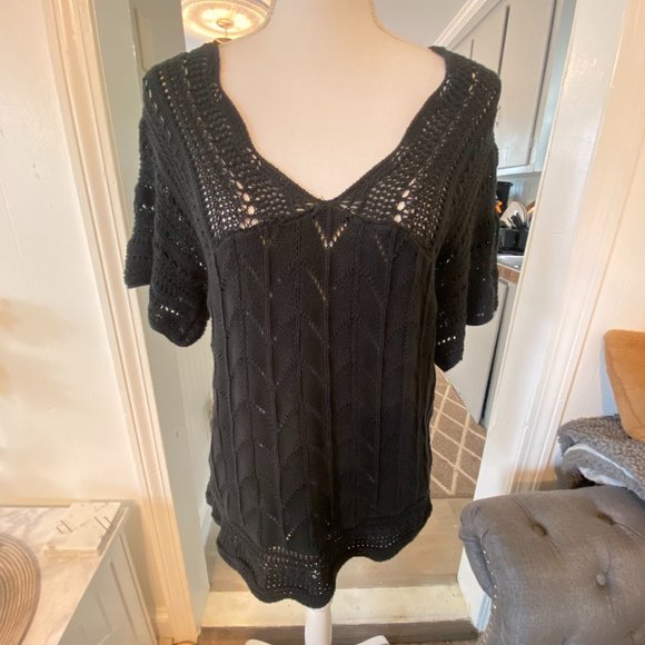 Axcess black lace top